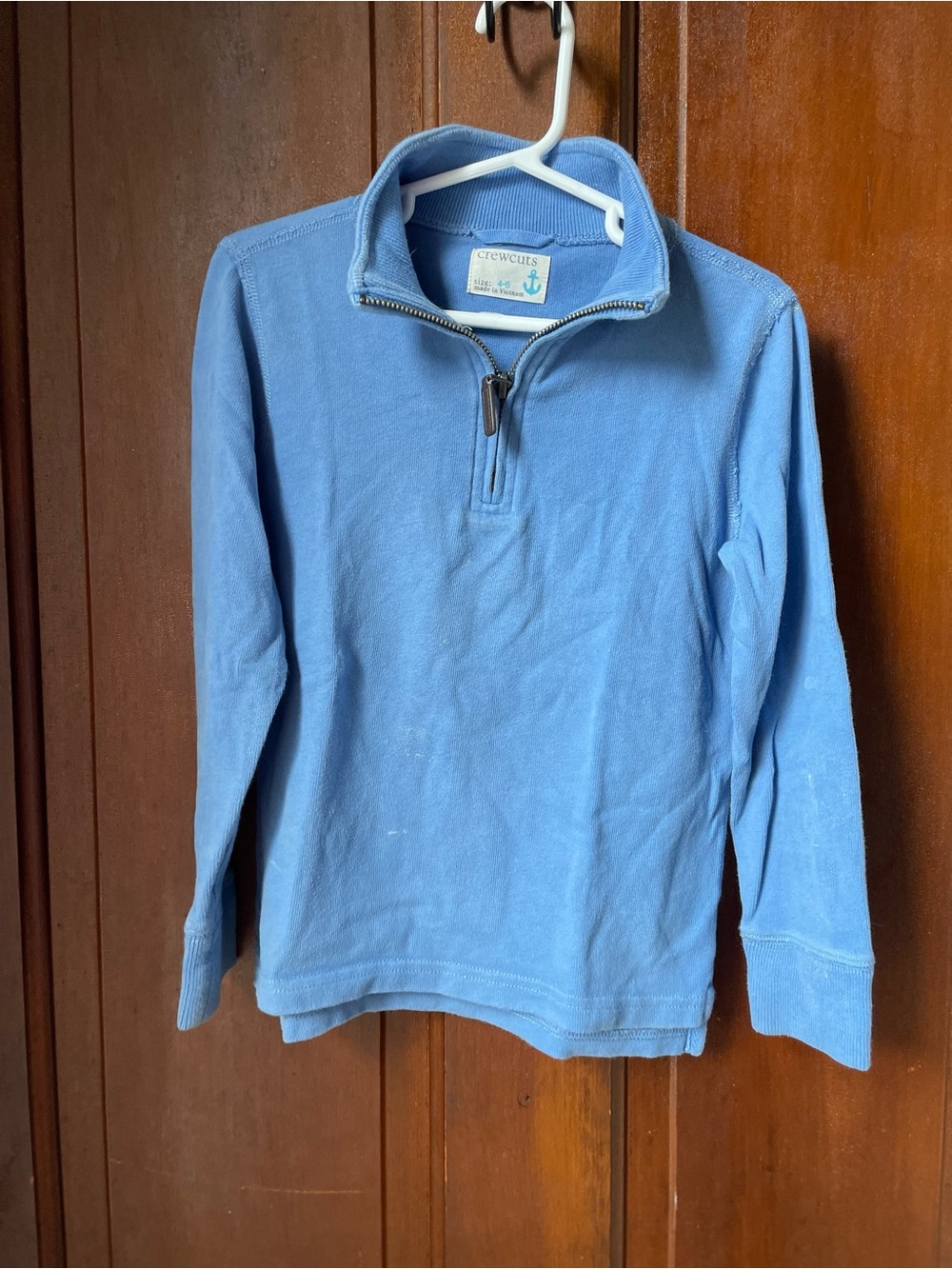 Crewcuts boys size 4-5 long sleeve blue pullover sweater